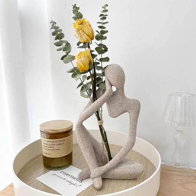 Thinker Sculptures, Sandstone Resin Thinker Statue Ornaments