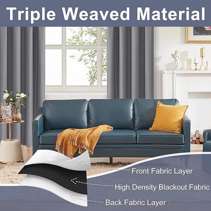 Grey Blackout Curtains