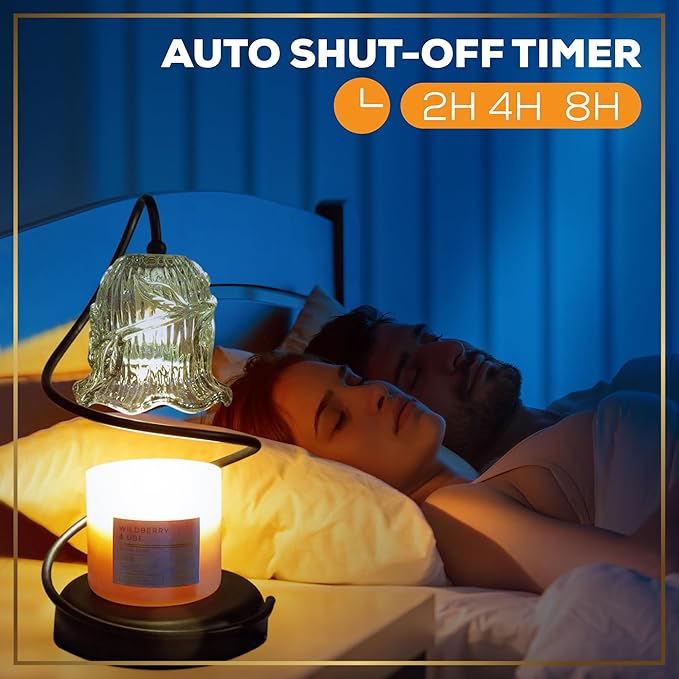 Candle Warmer Lamp with Dimmer & Timer