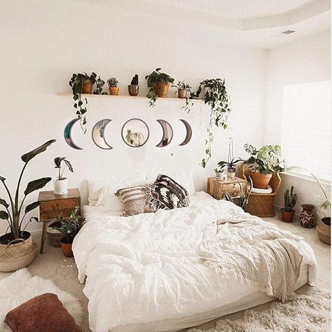 5 Pieces Acrylic Wall Decorative Mirror