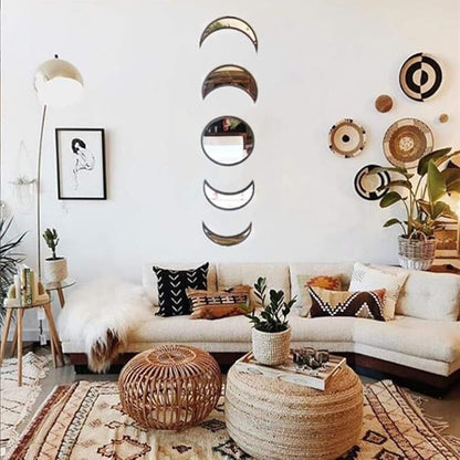 5 Pieces Acrylic Wall Decorative Mirror