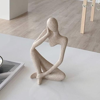 Thinker Sculptures, Sandstone Resin Thinker Statue Ornaments